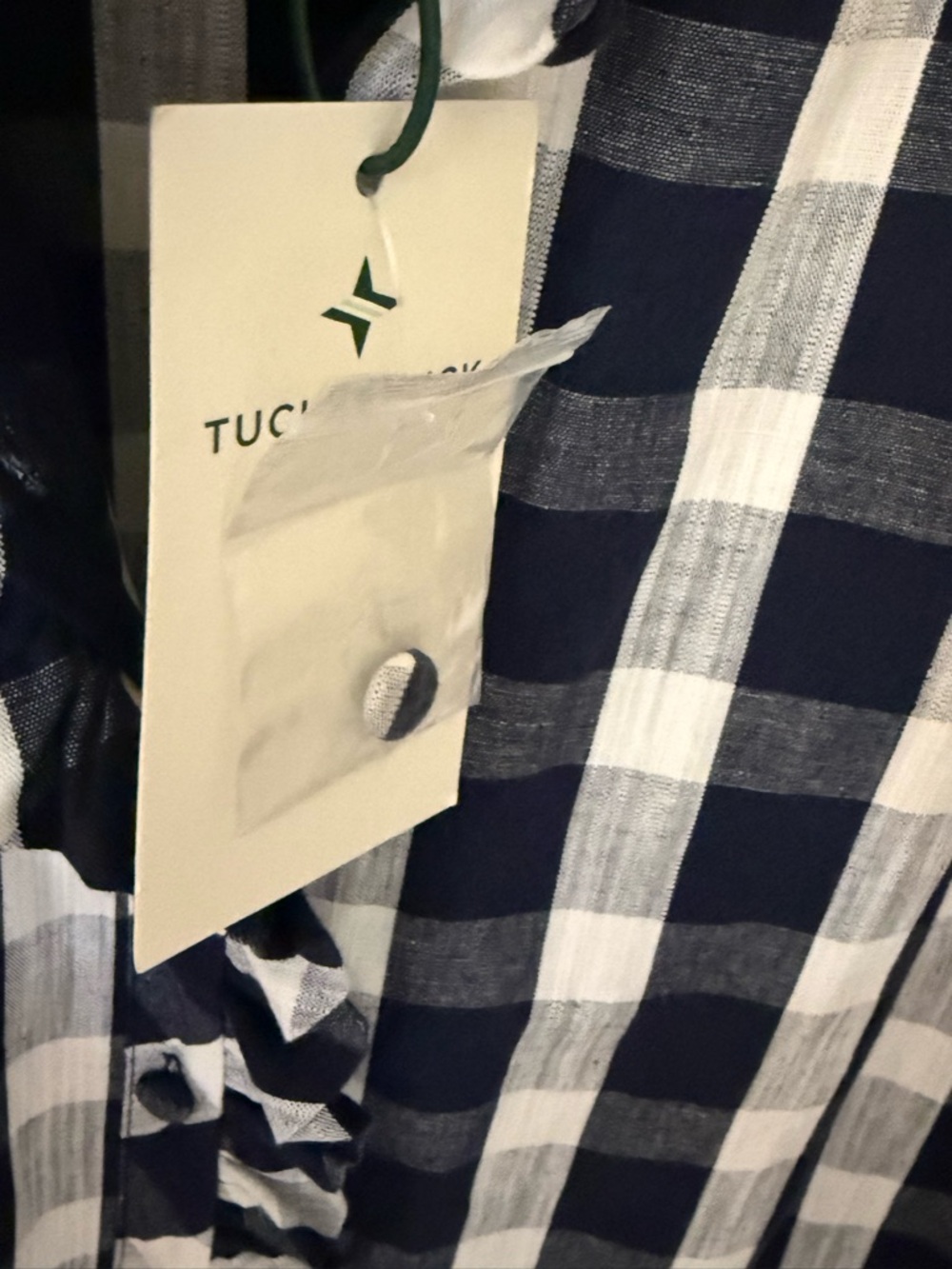 Tuckernuck navy and White Gingham Tate Dress - Picture 5 of 9